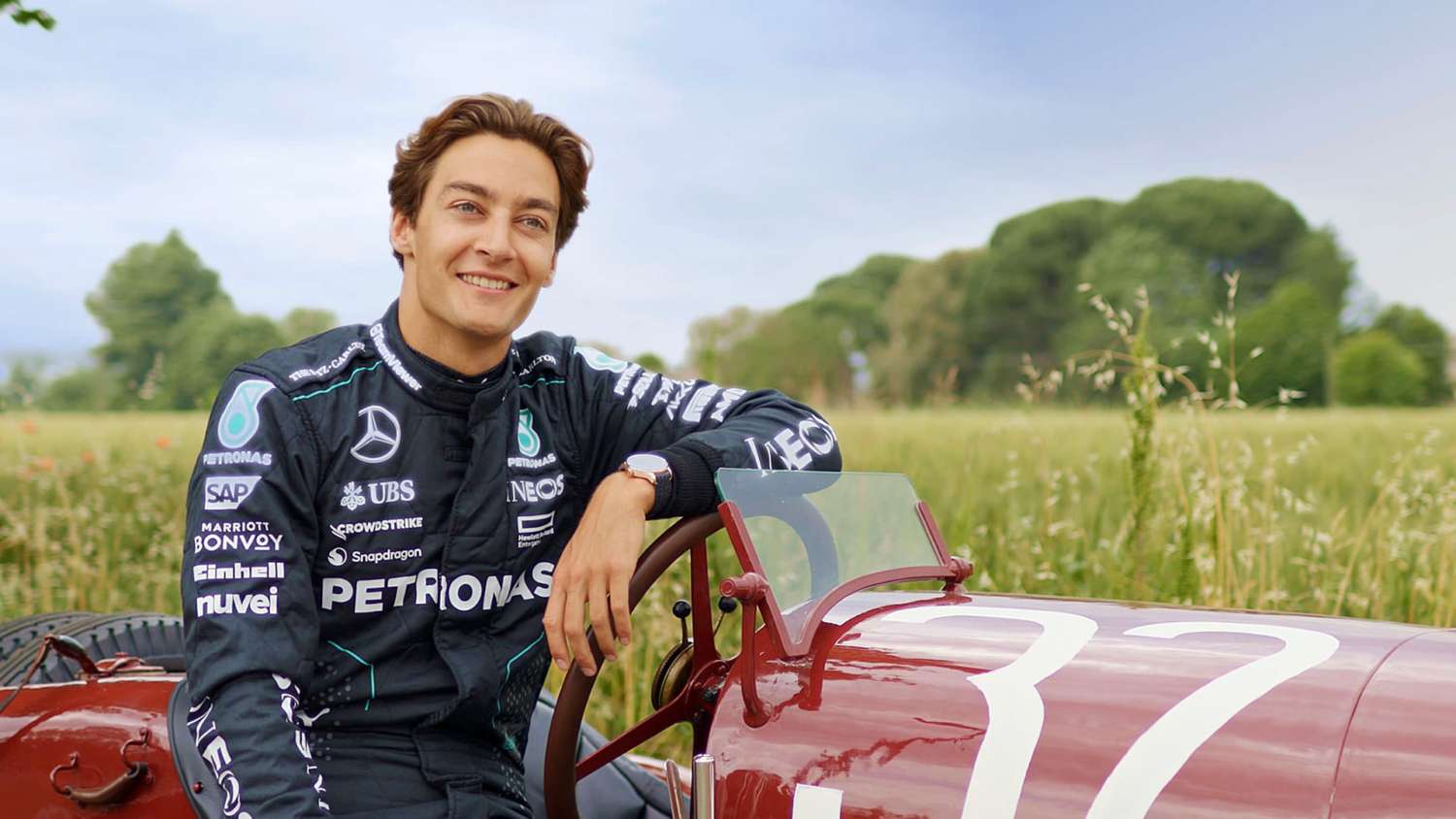 Restaurierter Mercedes-Rennwagen aus der Targa Florio 1924 – mit Kommentar von George Russell