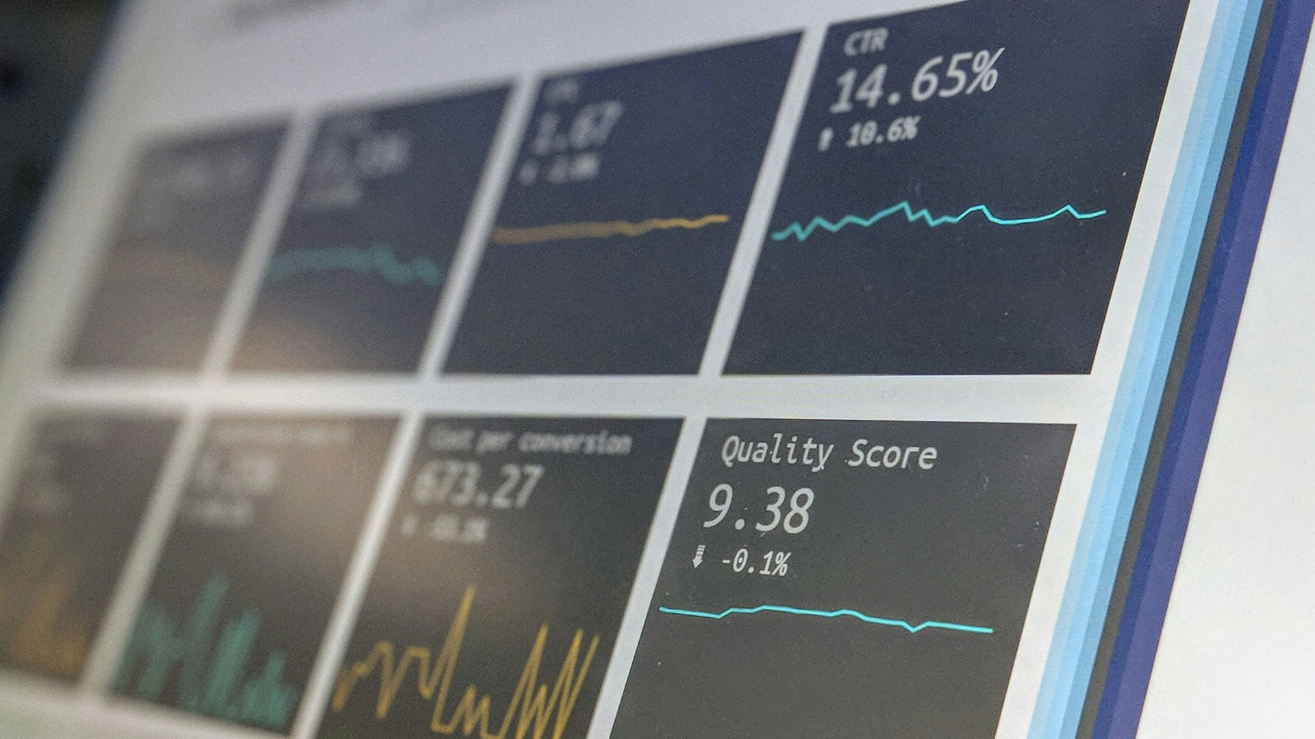 Daten und Kennzahlen auf einem Analytics-Dashboard – ROI von Corporate Video messen und auswerten